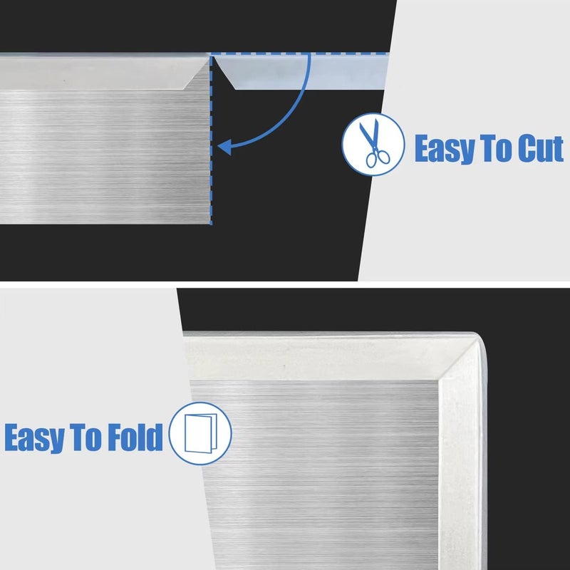 Protalwell Clear Rubber Edge Trim, Self-Adhesive Clear Rubber Edge Trim, Edge Protector for Sheet Metal, Glasses or Flexi Glasses, Silicone Rubber Material, White Color, Fit 3/32"(2mm), U Channel Edge Guard - Image 5